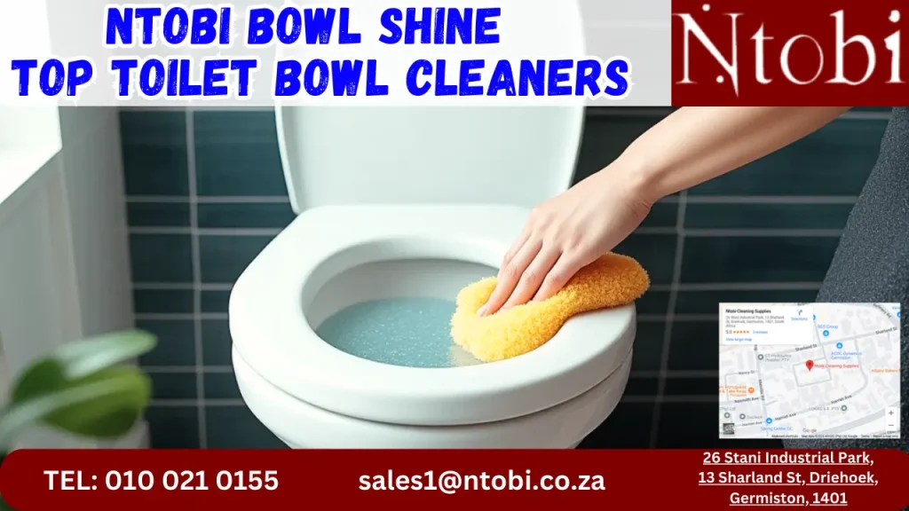 Ntobi Bowl Shine toilet cleaner for preserving ceramic glaze