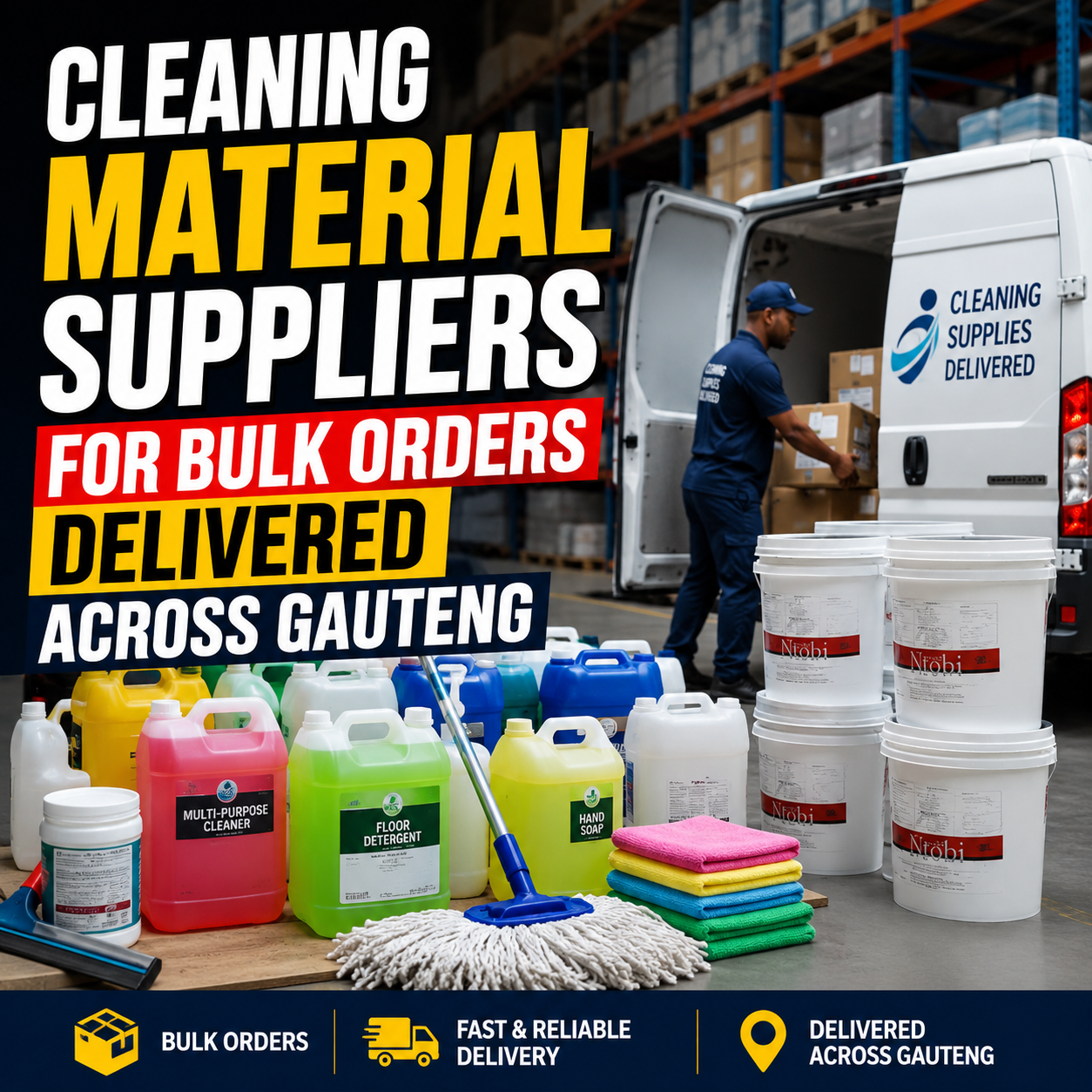 Cleaning Material Suppliers That Deliver in Gauteng