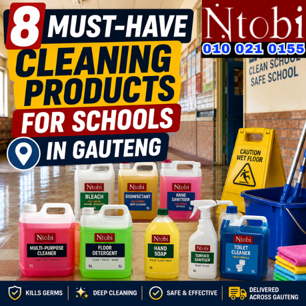 8 Must-Have Cleaning Products for Schools in Gauteng